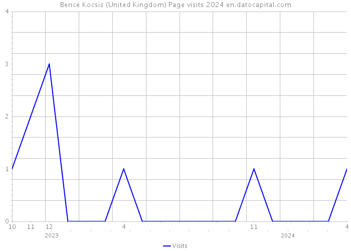 Bence Kocsis (United Kingdom) Page visits 2024 