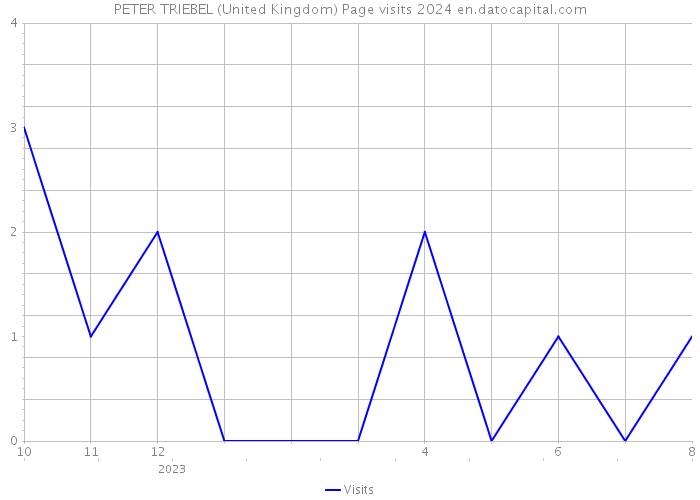 PETER TRIEBEL (United Kingdom) Page visits 2024 