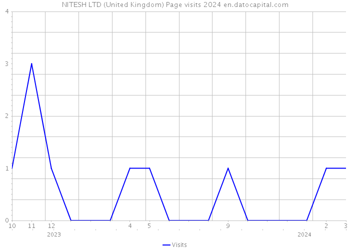 NITESH LTD (United Kingdom) Page visits 2024 