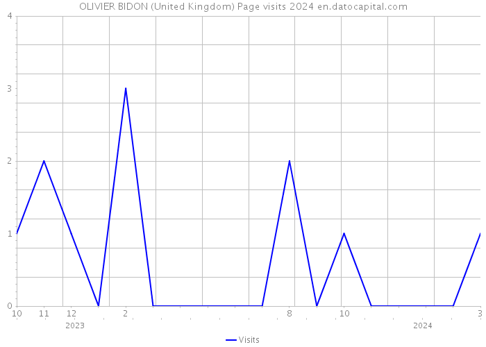 OLIVIER BIDON (United Kingdom) Page visits 2024 