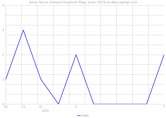 Anne Necus (United Kingdom) Page visits 2024 