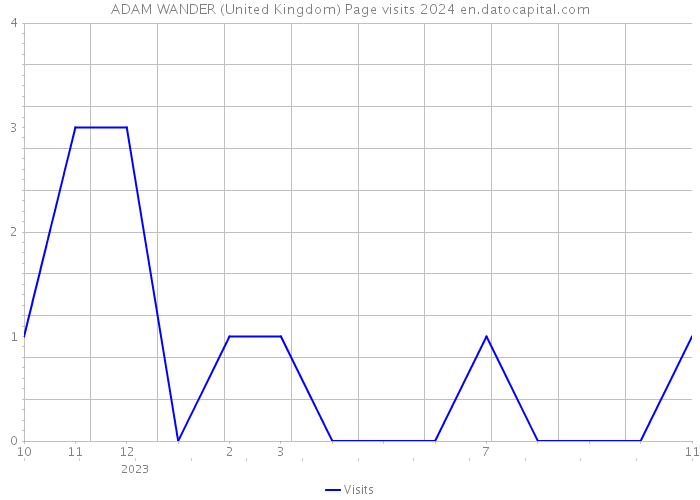 ADAM WANDER (United Kingdom) Page visits 2024 