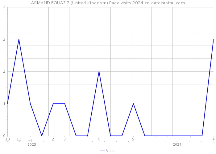 ARMAND BOUAZIZ (United Kingdom) Page visits 2024 