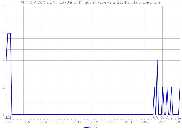 RHINO MIDCO 2 LIMITED (United Kingdom) Page visits 2024 