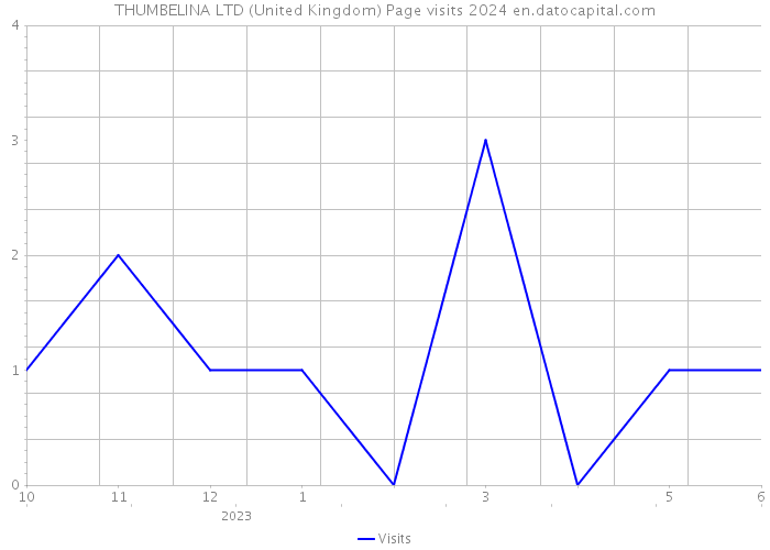 THUMBELINA LTD (United Kingdom) Page visits 2024 