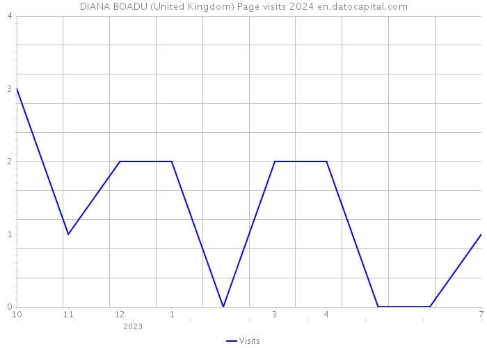 DIANA BOADU (United Kingdom) Page visits 2024 