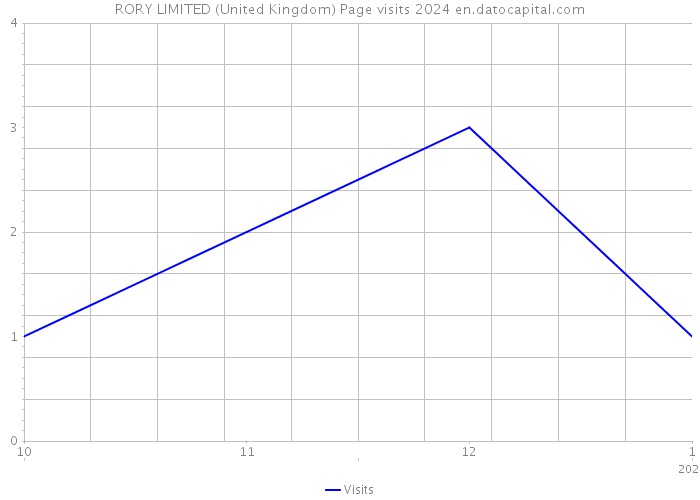 RORY LIMITED (United Kingdom) Page visits 2024 