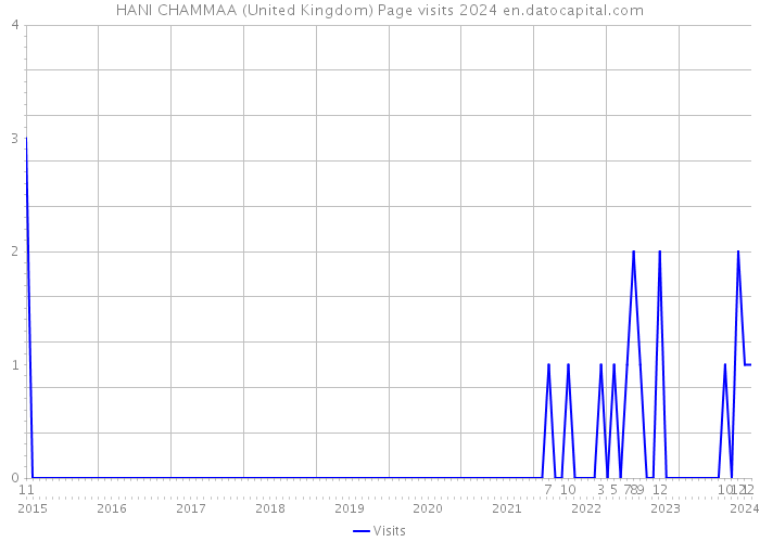 HANI CHAMMAA (United Kingdom) Page visits 2024 