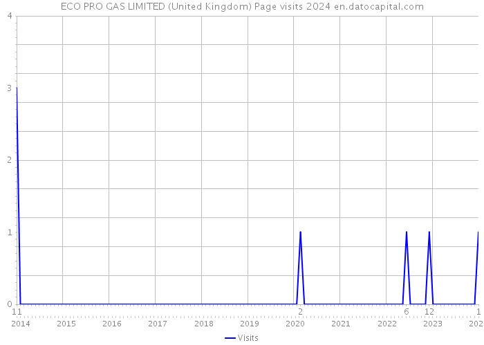 ECO PRO GAS LIMITED (United Kingdom) Page visits 2024 