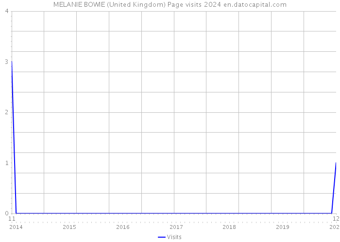 MELANIE BOWIE (United Kingdom) Page visits 2024 