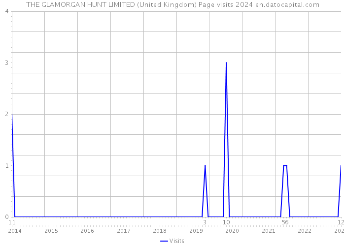 THE GLAMORGAN HUNT LIMITED (United Kingdom) Page visits 2024 