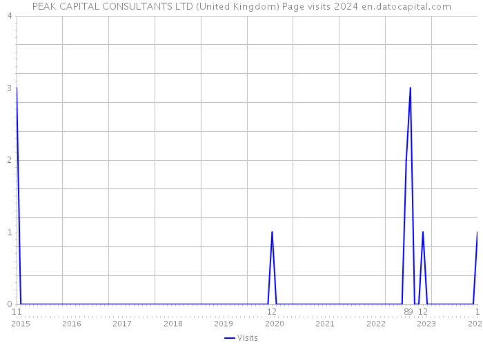PEAK CAPITAL CONSULTANTS LTD (United Kingdom) Page visits 2024 