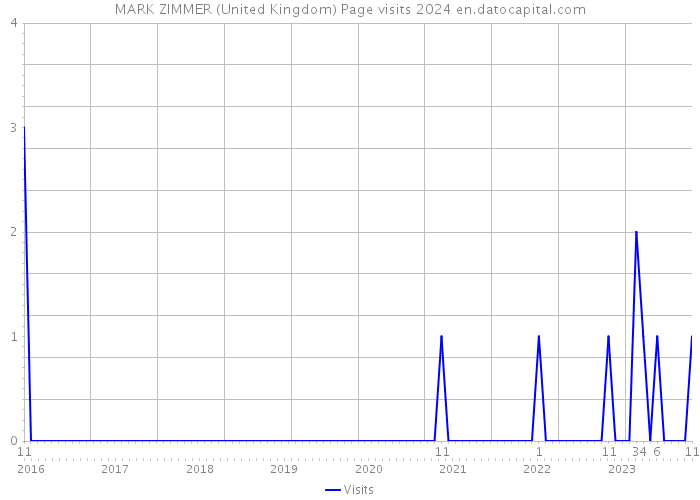 MARK ZIMMER (United Kingdom) Page visits 2024 