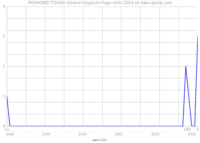 MOHAMED TOUNSI (United Kingdom) Page visits 2024 