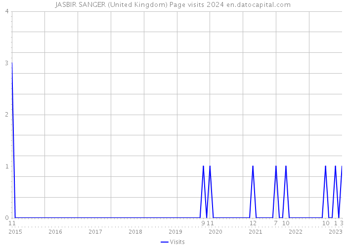 JASBIR SANGER (United Kingdom) Page visits 2024 