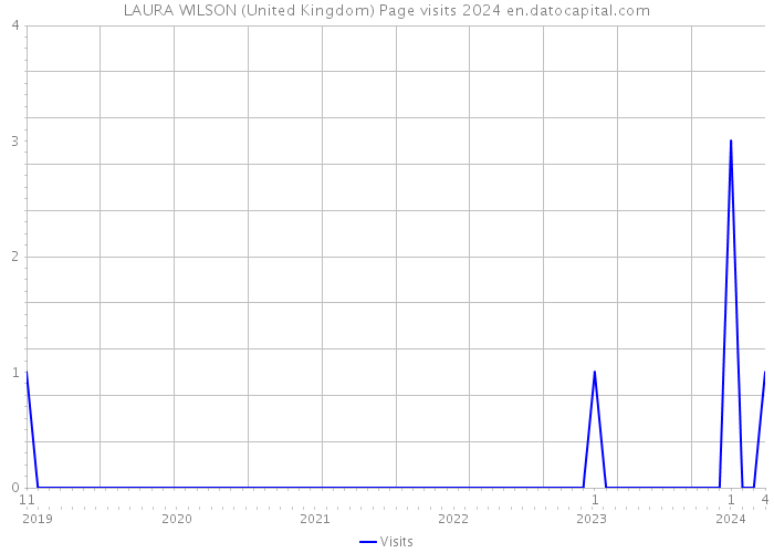 LAURA WILSON (United Kingdom) Page visits 2024 