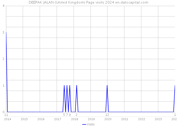 DEEPAK JALAN (United Kingdom) Page visits 2024 