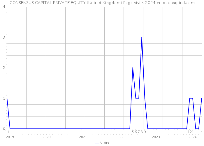 CONSENSUS CAPITAL PRIVATE EQUITY (United Kingdom) Page visits 2024 