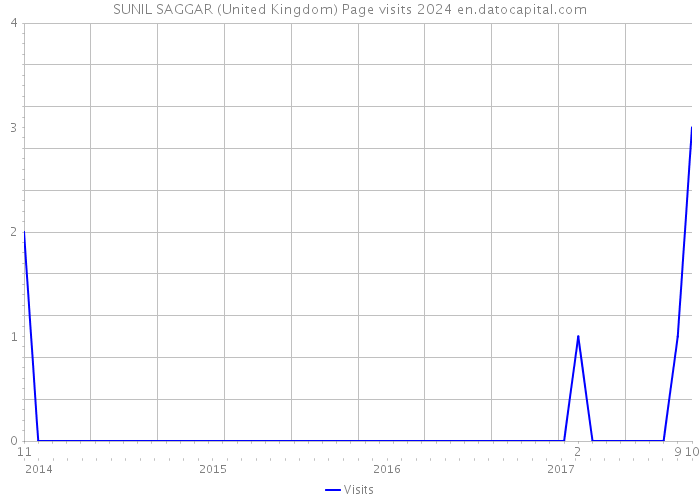 SUNIL SAGGAR (United Kingdom) Page visits 2024 