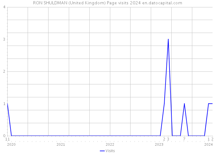 RON SHULDMAN (United Kingdom) Page visits 2024 