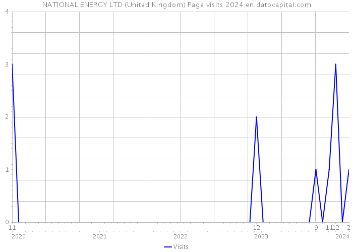 NATIONAL ENERGY LTD (United Kingdom) Page visits 2024 