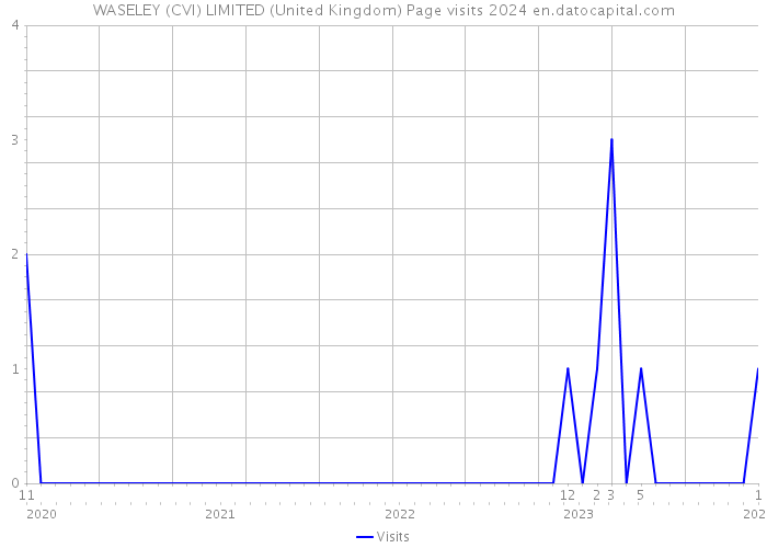 WASELEY (CVI) LIMITED (United Kingdom) Page visits 2024 