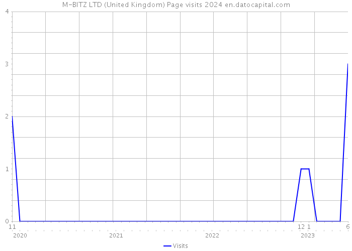 M-BITZ LTD (United Kingdom) Page visits 2024 