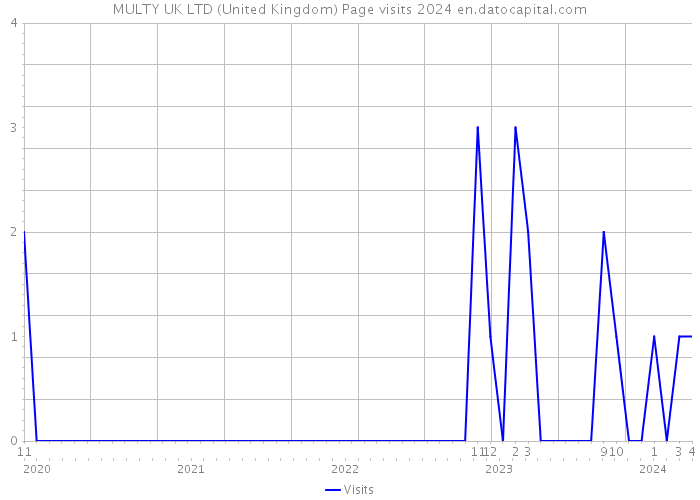 MULTY UK LTD (United Kingdom) Page visits 2024 