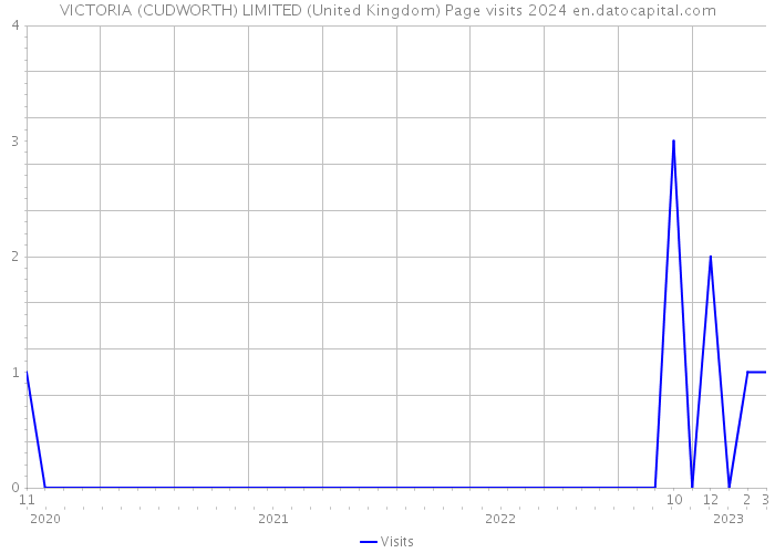 VICTORIA (CUDWORTH) LIMITED (United Kingdom) Page visits 2024 