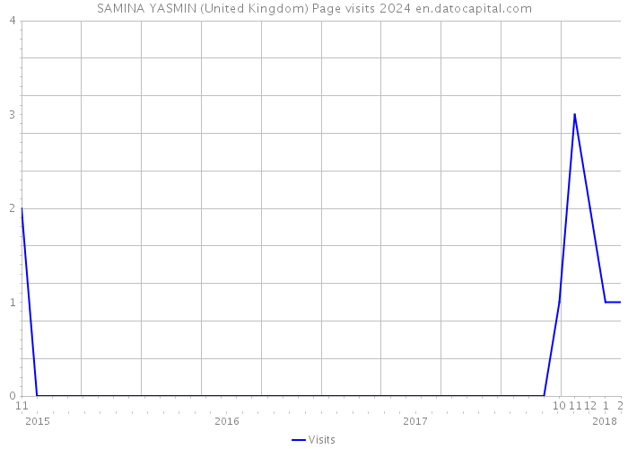 SAMINA YASMIN (United Kingdom) Page visits 2024 