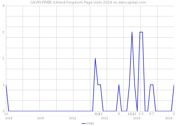GAVIN FRIER (United Kingdom) Page visits 2024 