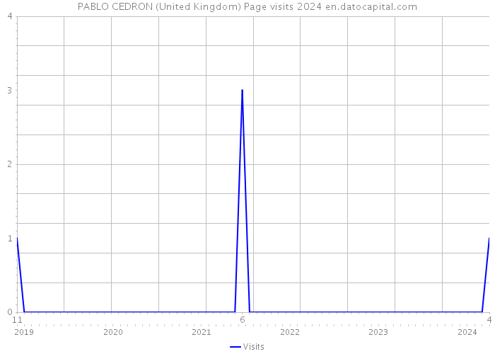 PABLO CEDRON (United Kingdom) Page visits 2024 