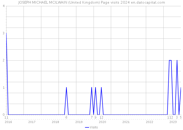 JOSEPH MICHAEL MCILWAIN (United Kingdom) Page visits 2024 