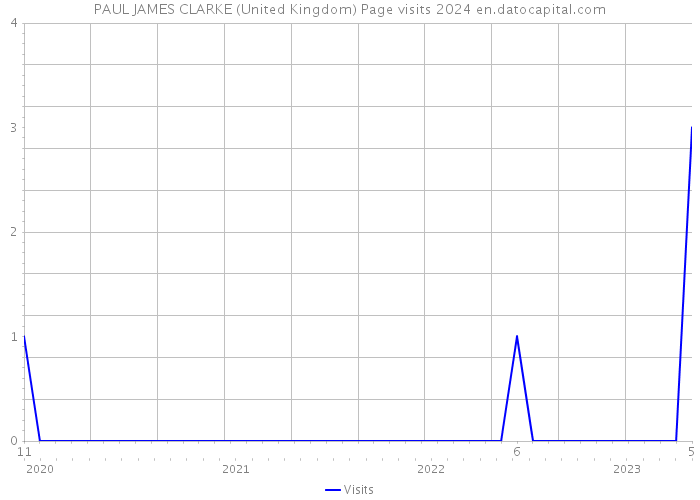 PAUL JAMES CLARKE (United Kingdom) Page visits 2024 