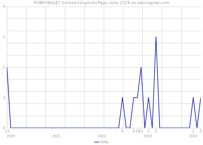 ROBIN BAILEY (United Kingdom) Page visits 2024 