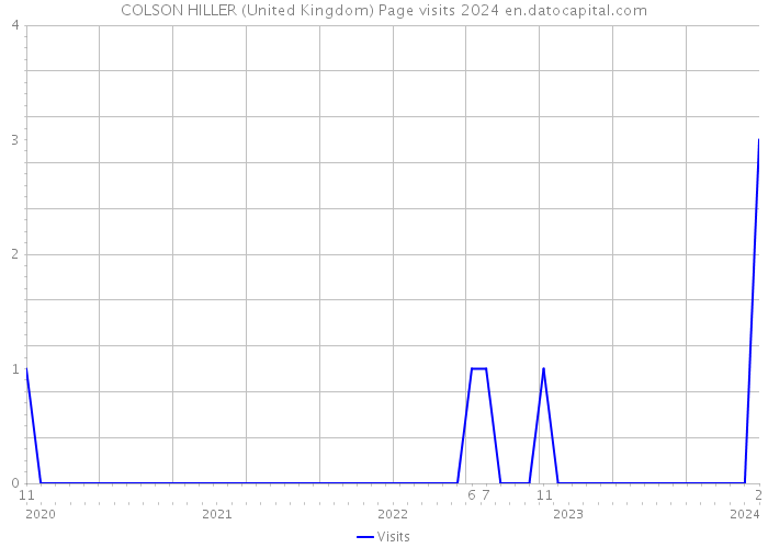 COLSON HILLER (United Kingdom) Page visits 2024 