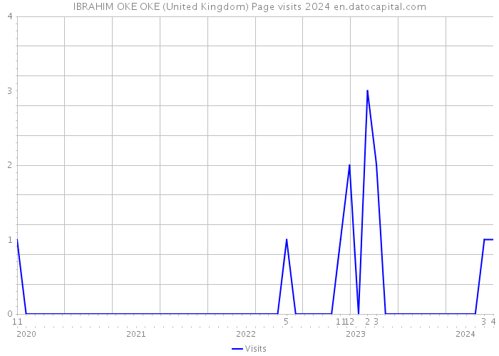 IBRAHIM OKE OKE (United Kingdom) Page visits 2024 