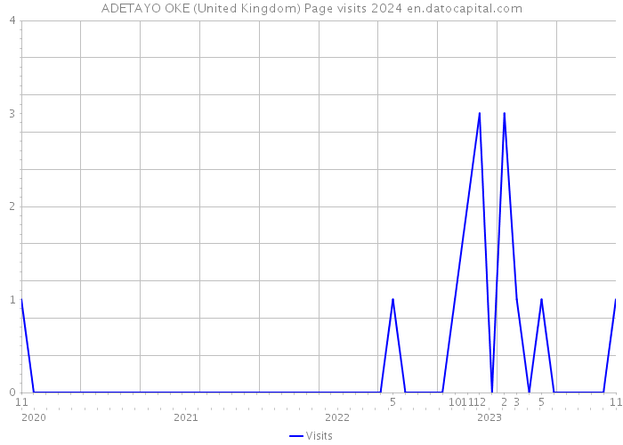 ADETAYO OKE (United Kingdom) Page visits 2024 