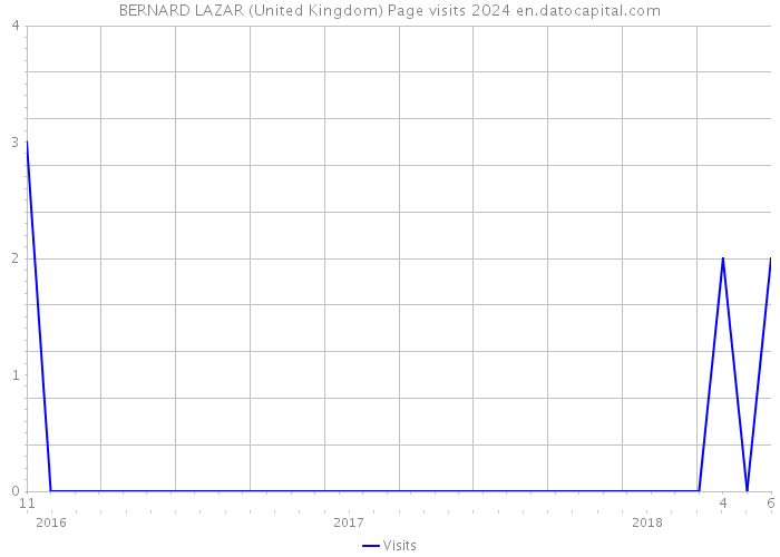BERNARD LAZAR (United Kingdom) Page visits 2024 