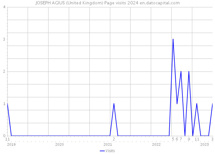 JOSEPH AGIUS (United Kingdom) Page visits 2024 