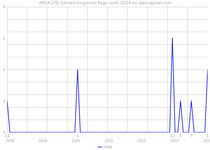 ARSA LTD (United Kingdom) Page visits 2024 