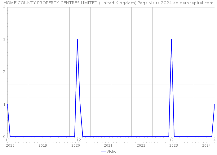 HOME COUNTY PROPERTY CENTRES LIMITED (United Kingdom) Page visits 2024 