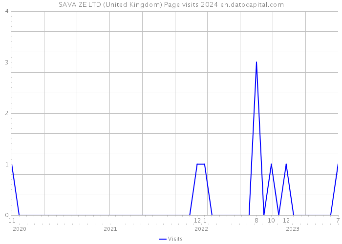 SAVA ZE LTD (United Kingdom) Page visits 2024 