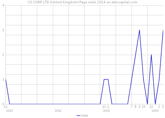 CS CORP LTD (United Kingdom) Page visits 2024 