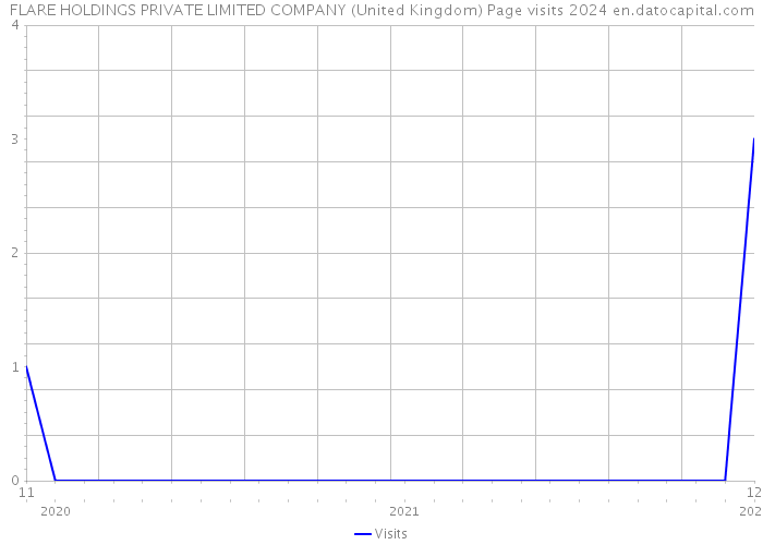 FLARE HOLDINGS PRIVATE LIMITED COMPANY (United Kingdom) Page visits 2024 