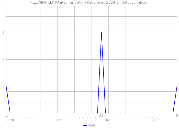 MELUSINA LLP (United Kingdom) Page visits 2024 