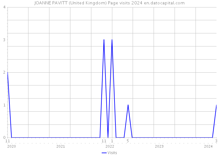 JOANNE PAVITT (United Kingdom) Page visits 2024 