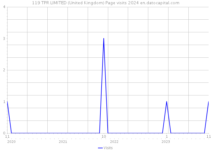 119 TPR LIMITED (United Kingdom) Page visits 2024 