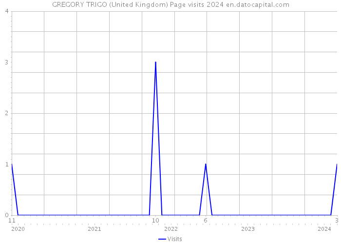 GREGORY TRIGO (United Kingdom) Page visits 2024 