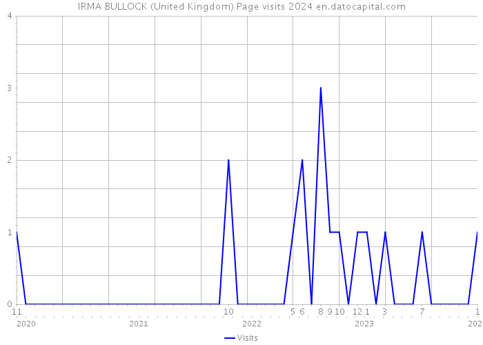 IRMA BULLOCK (United Kingdom) Page visits 2024 